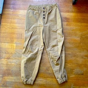 Free people khaki joggers size small
